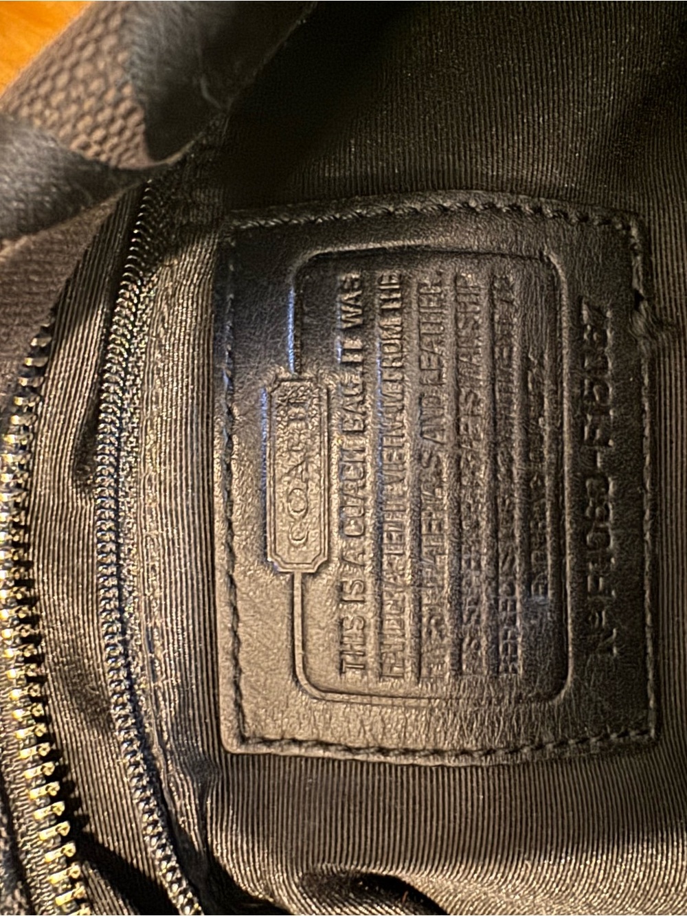 Coach Black Signature C Fabric Shoulder Bag - Picture 3 of 9